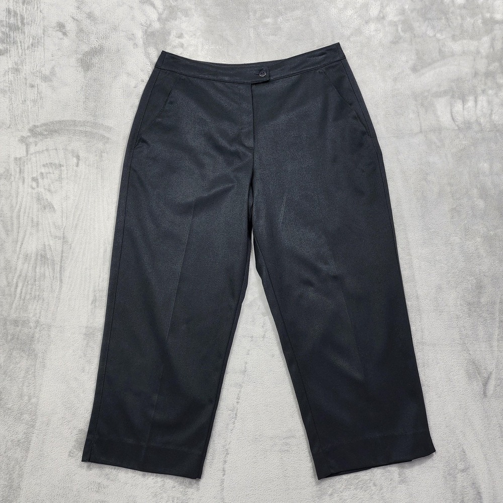 Tail Tech Pants Womens 4 Black High Rise Capri Zip Pockets Golf Preppy Stretch